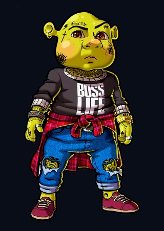 T-shirt Autentyk BL Young Shrek