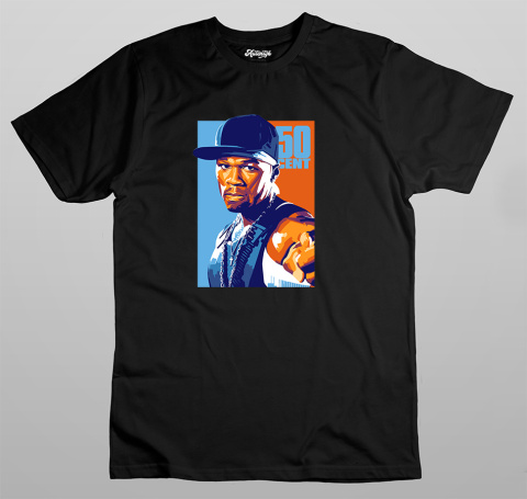 T-shirt Autentyk "50Cent" bl T-shirt Autentyk "50Cent" bl