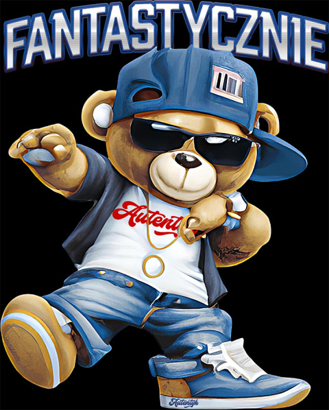 T-shirt Autentyk Teddy "Fantastycznie" T-shirt Autentyk Teddy "Fantastycznie"