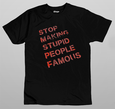 T-shirt Autentyk Typo "Stop stupid" T-shirt Autentyk Typo "Stop stupid"