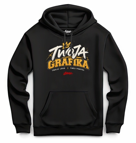 Bluza z twoim nadrukiem czarna