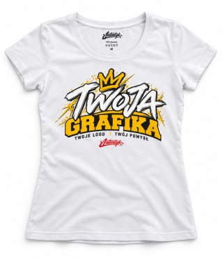T-shirt damski Autentyk "Twój nadruk"