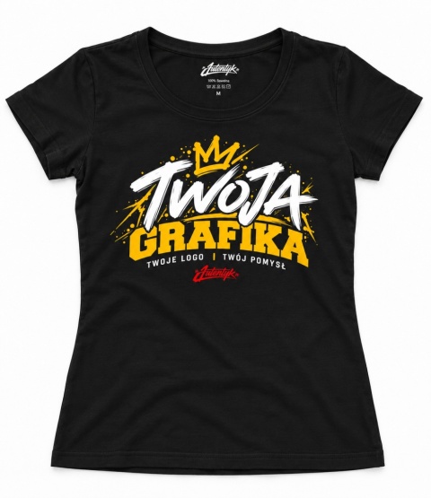 T-shirt damski Autentyk "Twój nadruk"